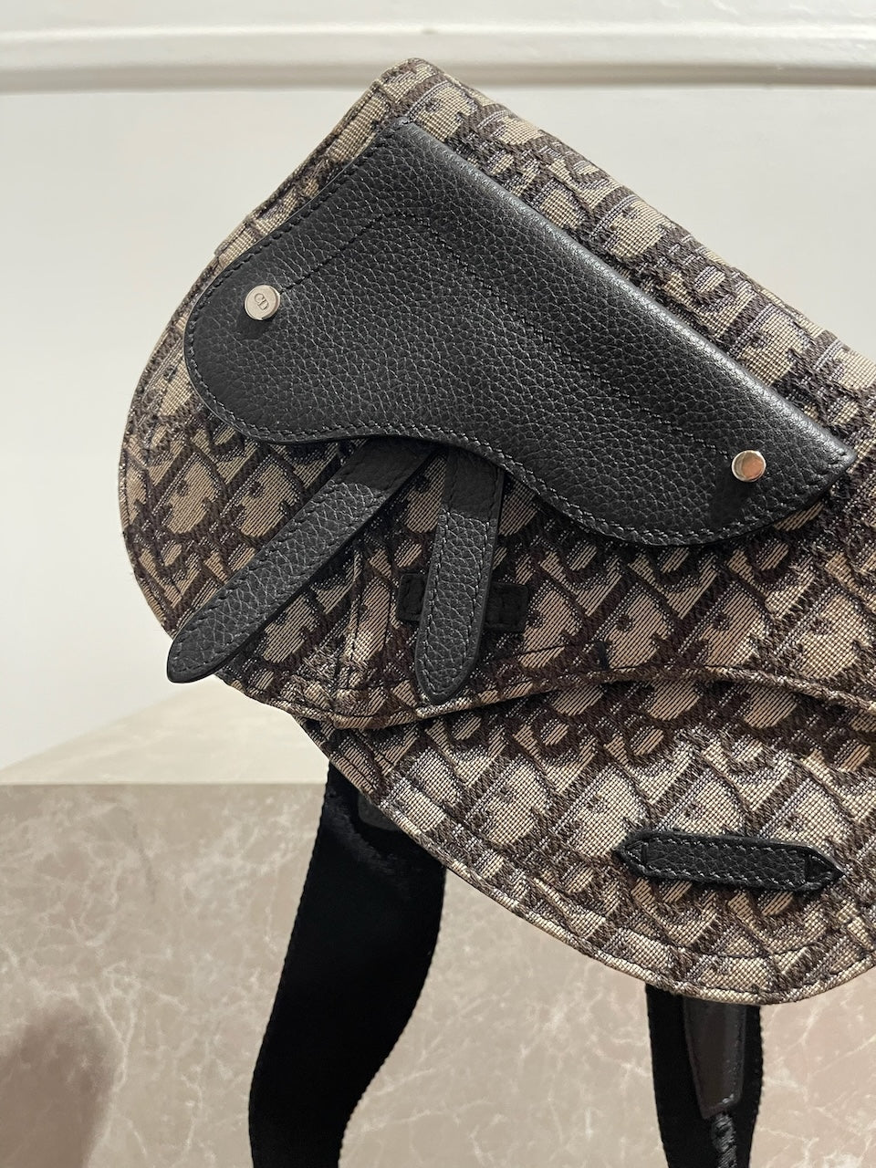 Sac Dior Saddle bleu