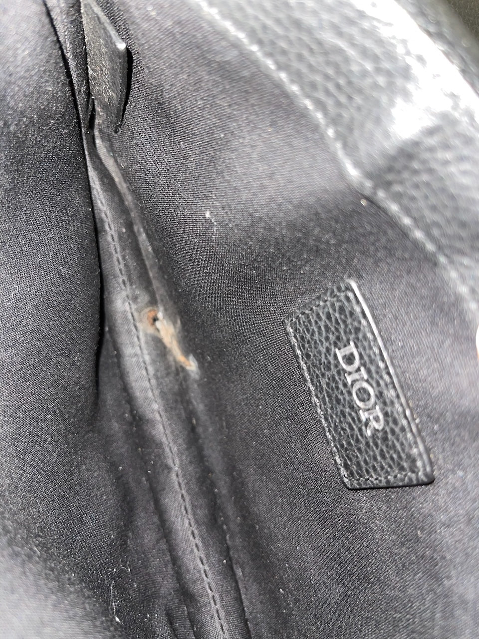 Sac Dior Saddle bleu