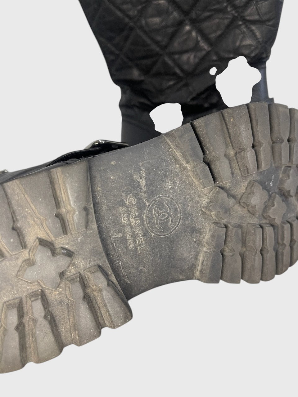 Bottes Chanel noires T.40