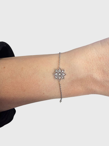 Bracelet Stone en or blanc