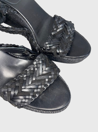 Sandales Hermès noires T.40