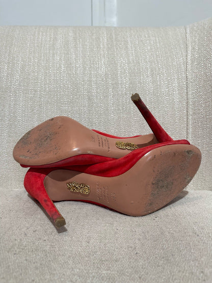 Sandales Aquazzura rouges T.38,5