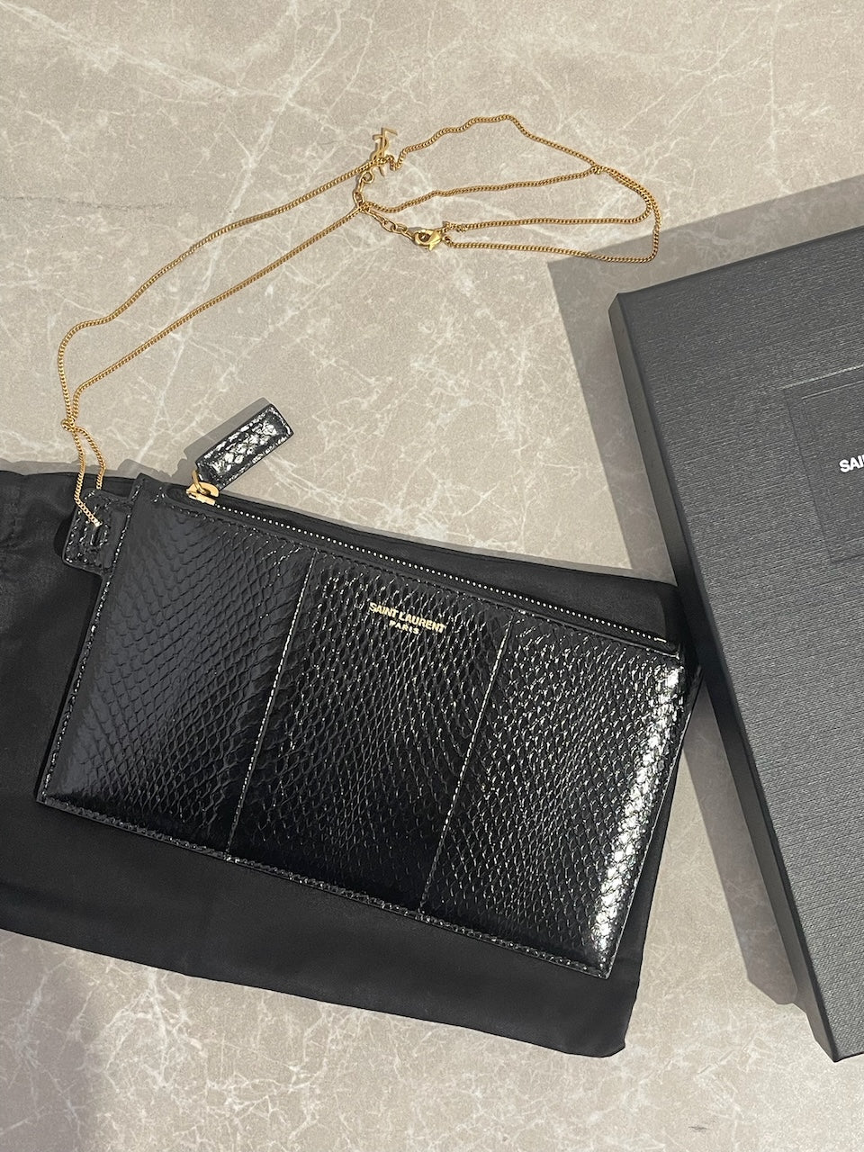 Pochette Saint Laurent noire NEUVE