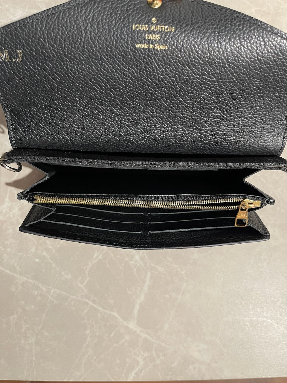 Portefeuille Louis Vuitton noir