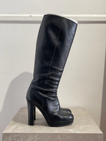 Bottes Yves Saint Laurent noires T.38