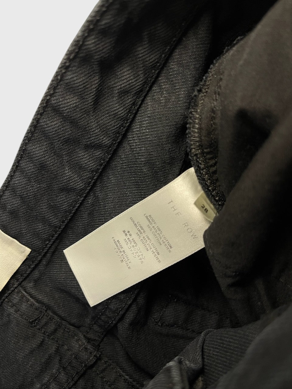 Jeans The Row noir T.38