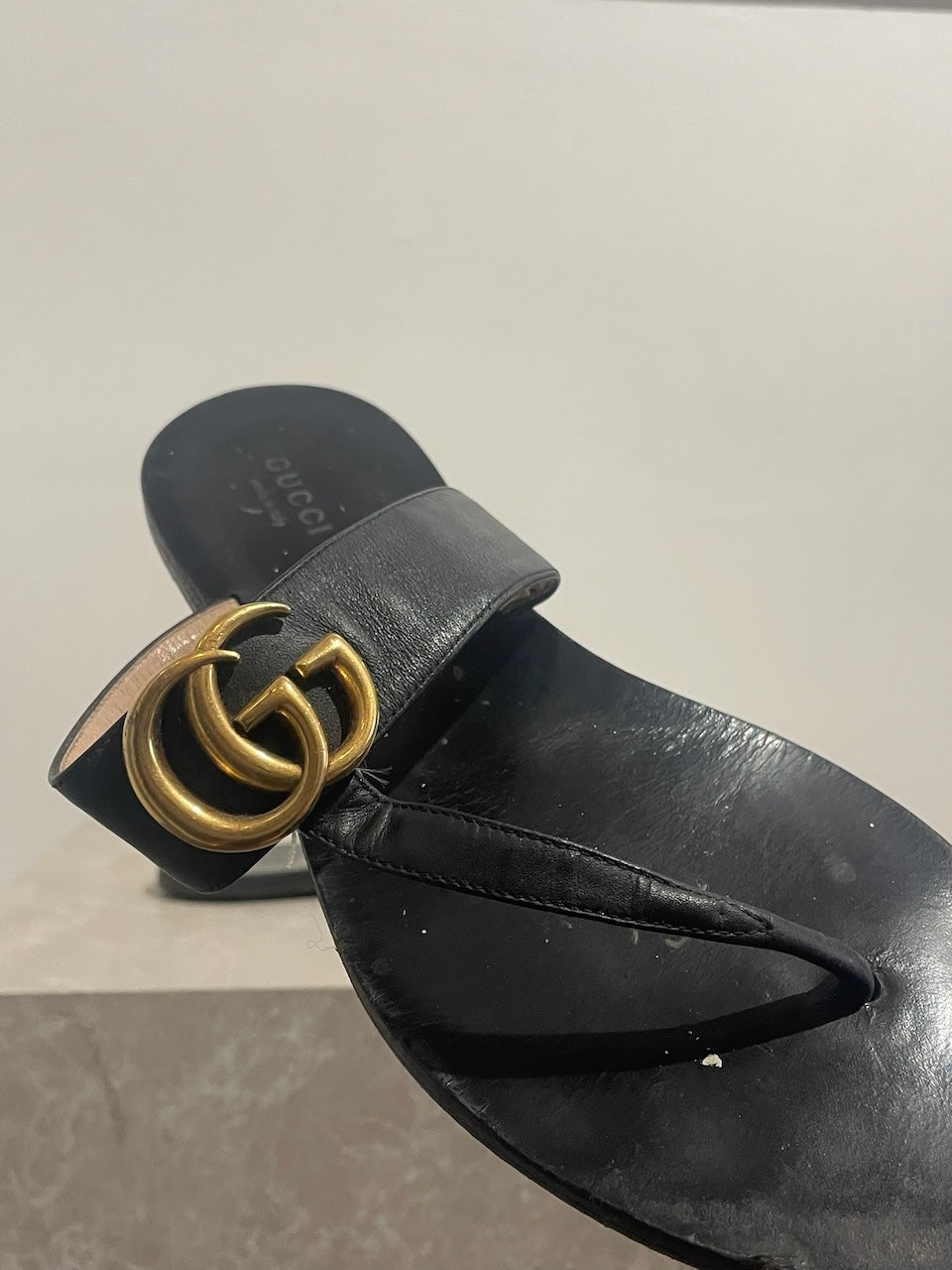 Sandales Gucci noires T.37