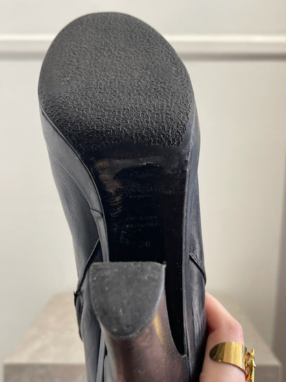 Bottes Yves Saint Laurent noires T.38