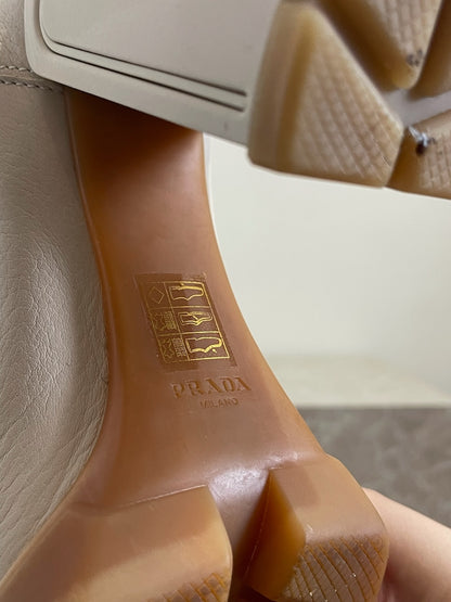 Bottines Prada beige T.38