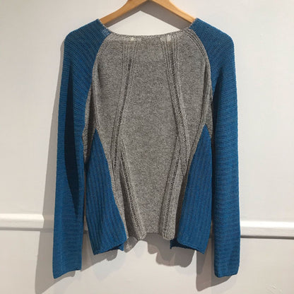 Pull Helmut Lang gris et bleu T.M