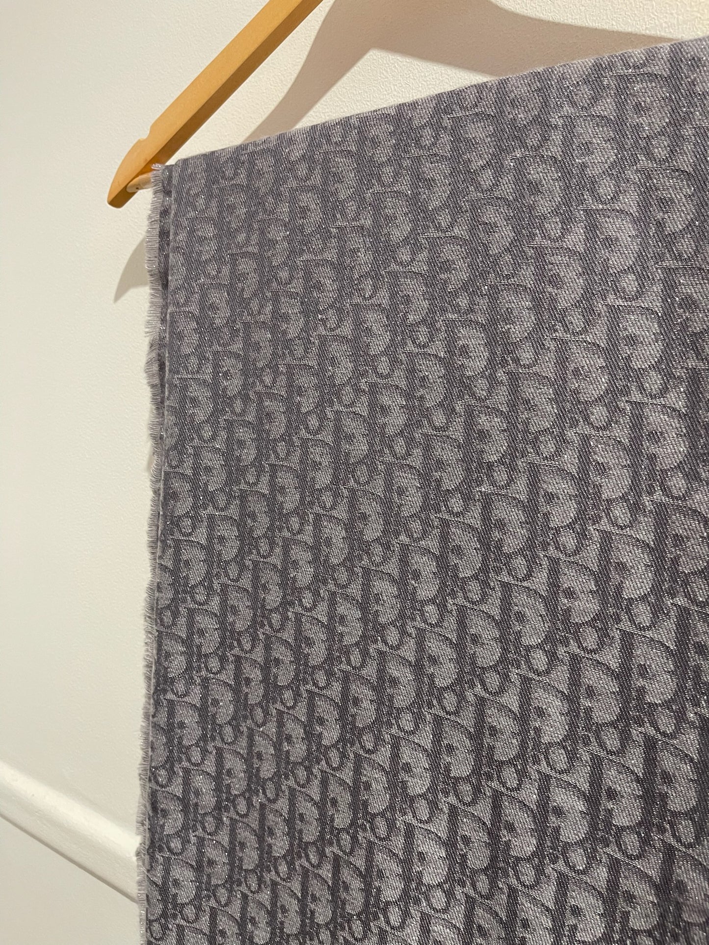 Châle Dior oblique gris
