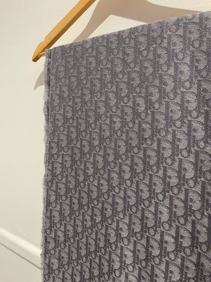 Châle Dior oblique gris
