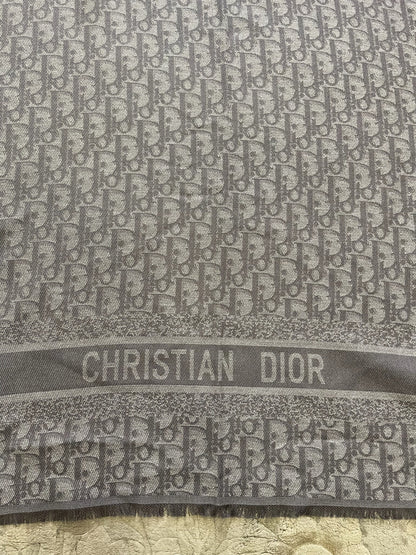Châle Dior oblique gris