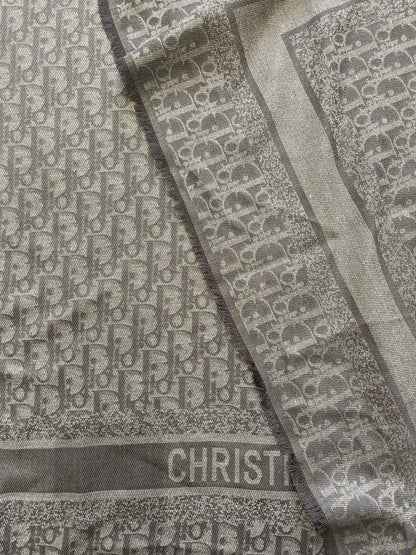 Châle Dior oblique gris