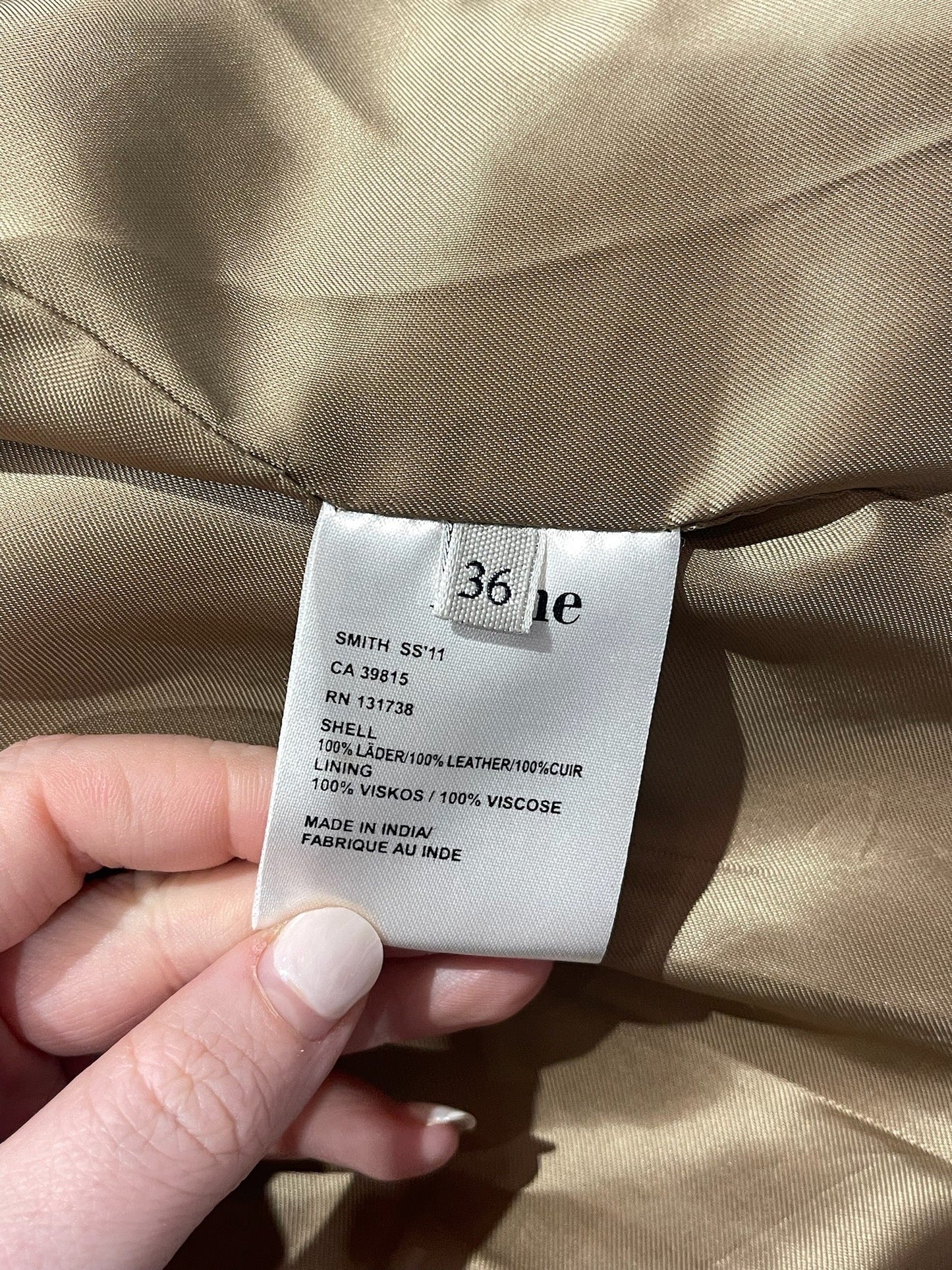 Veste Acne Studios beige T.36