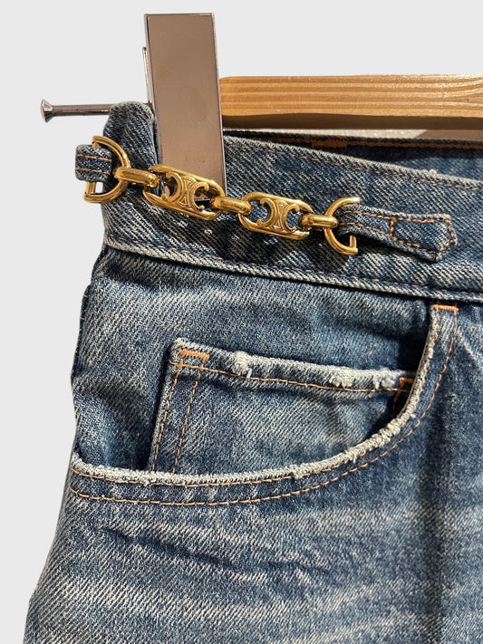 Short Celine en jeans T.27