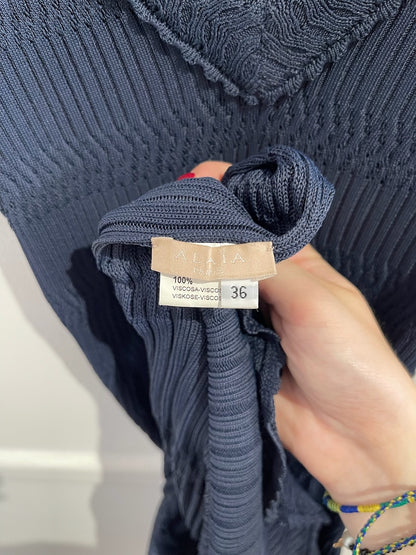 Robe Alaia bleu marine T.36