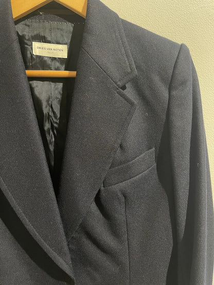 Veste Dries Van Noten bleu marine T.38