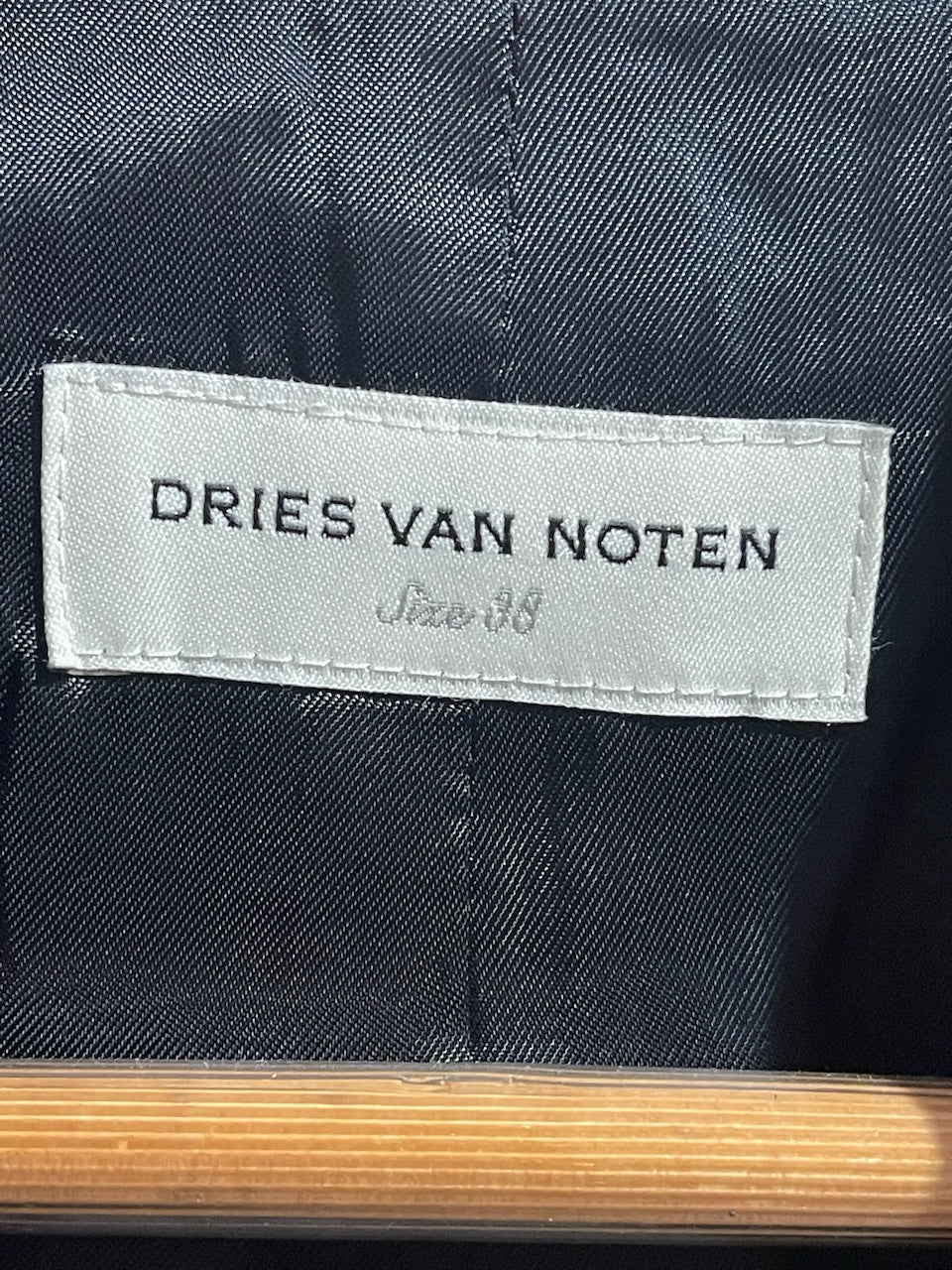 Veste Dries Van Noten bleu marine T.38