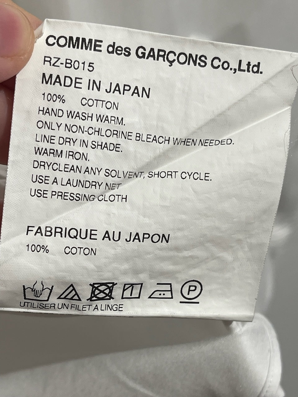 Chemise Comme des Garçons T.M