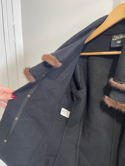 Veste Jean Paul Gauthier noire T.36