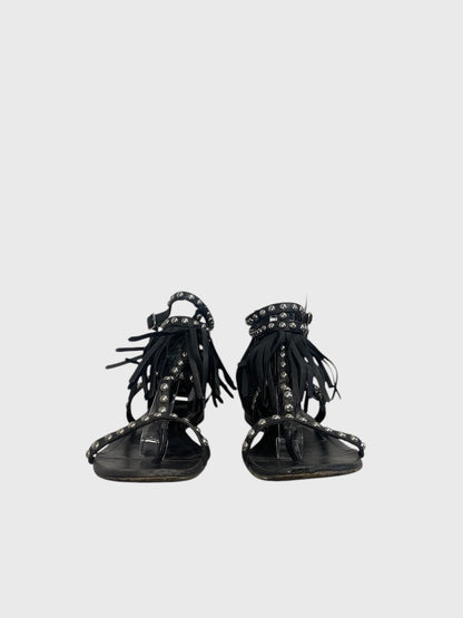 Sandales Saint Laurent noires T.37