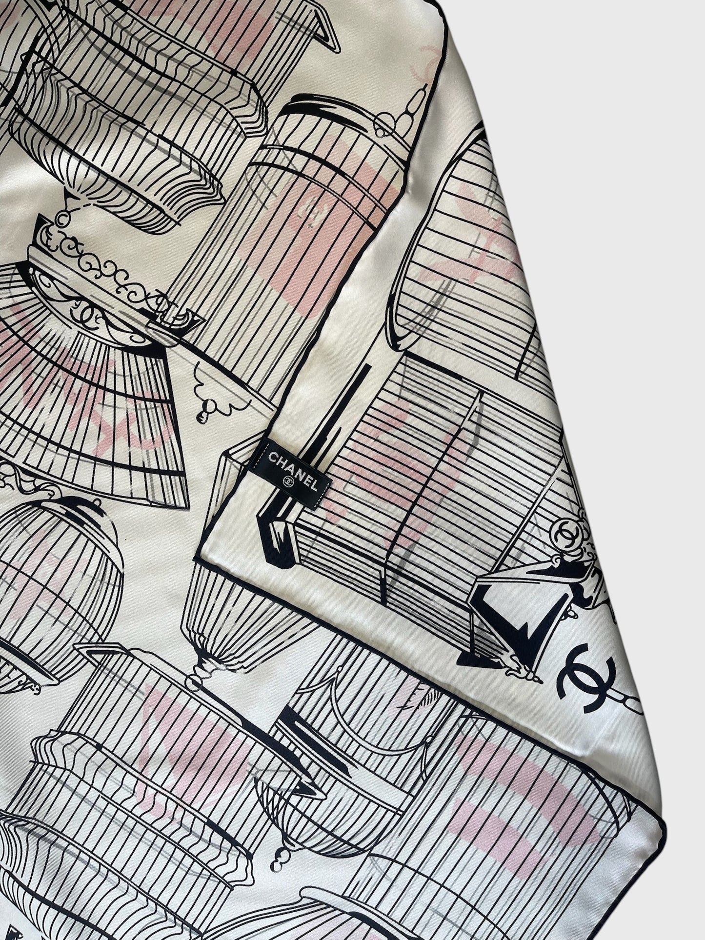 Foulard Chanel Cages d'oiseaux
