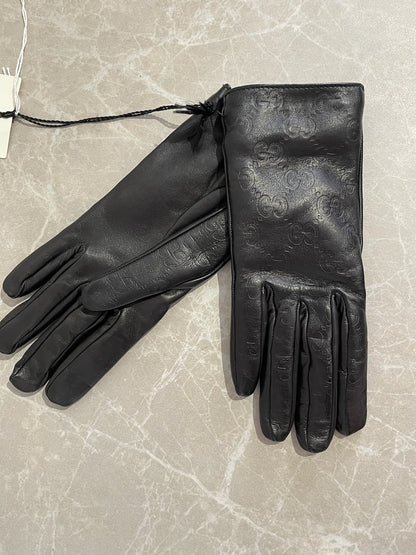 Gants Gucci noirs T.6,5 Neuf