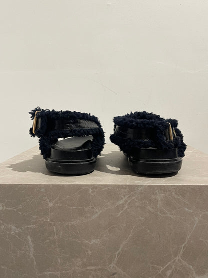 Sandales Marni fourrées T.38,5