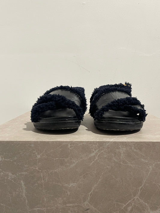 Sandales Marni fourrées T.38,5