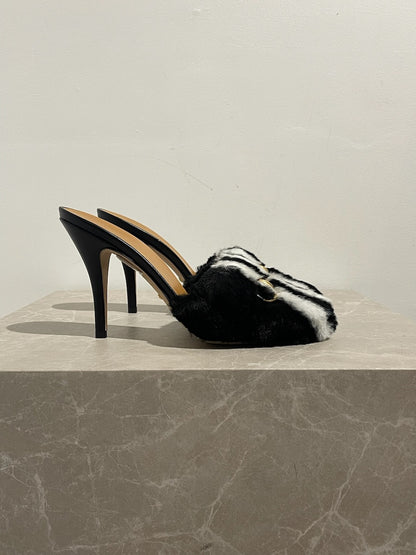 Mules Gucci x Adidas noires T.38