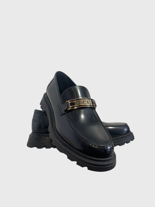 Mocassins Dior Code noirs T.41