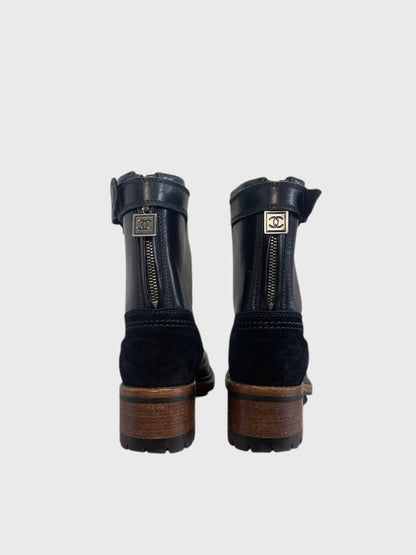 Bottines Chanel noires T.36,5