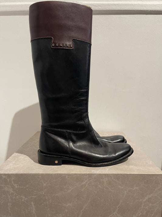 Bottes Celine noires T.36
