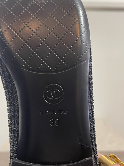 Ballerine Chanel noires T.39 NEUVES