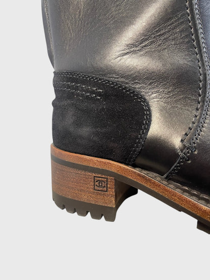 Bottines Chanel noires T.36,5
