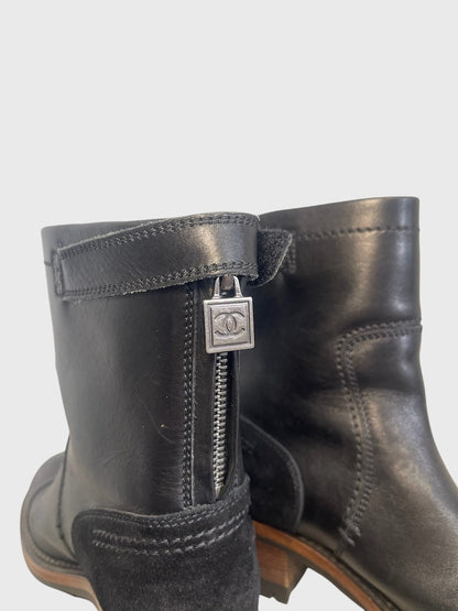 Bottines Chanel noires T.36,5
