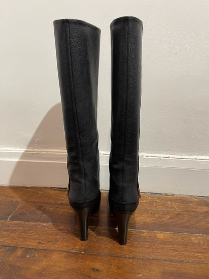 Bottes Louis Vuitton noires T.40,5