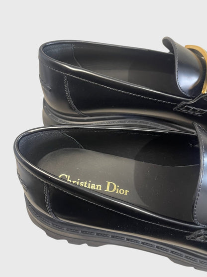 Mocassins Dior Code noirs T.41