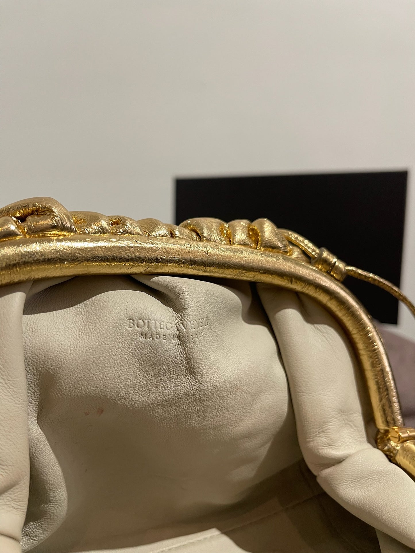 Sac Bottega Veneta Mini Pouch doré