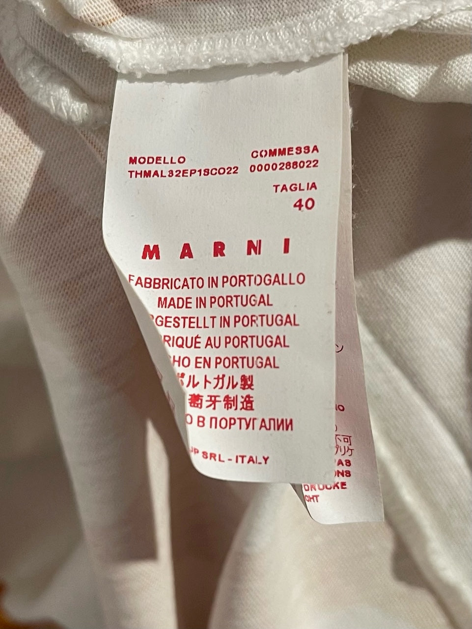 T-shirt Marni orange T.36