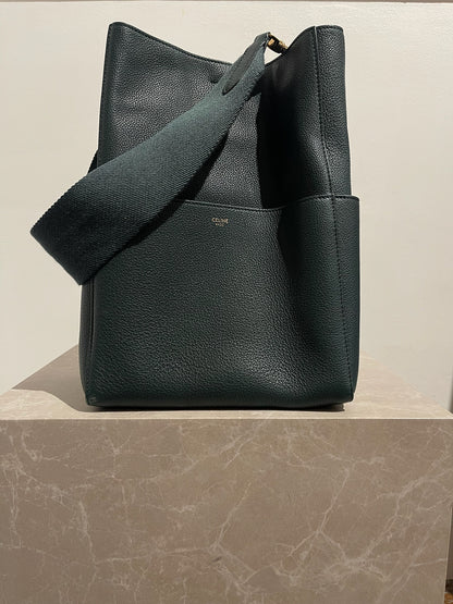 Sac Celine Seau sangle vert