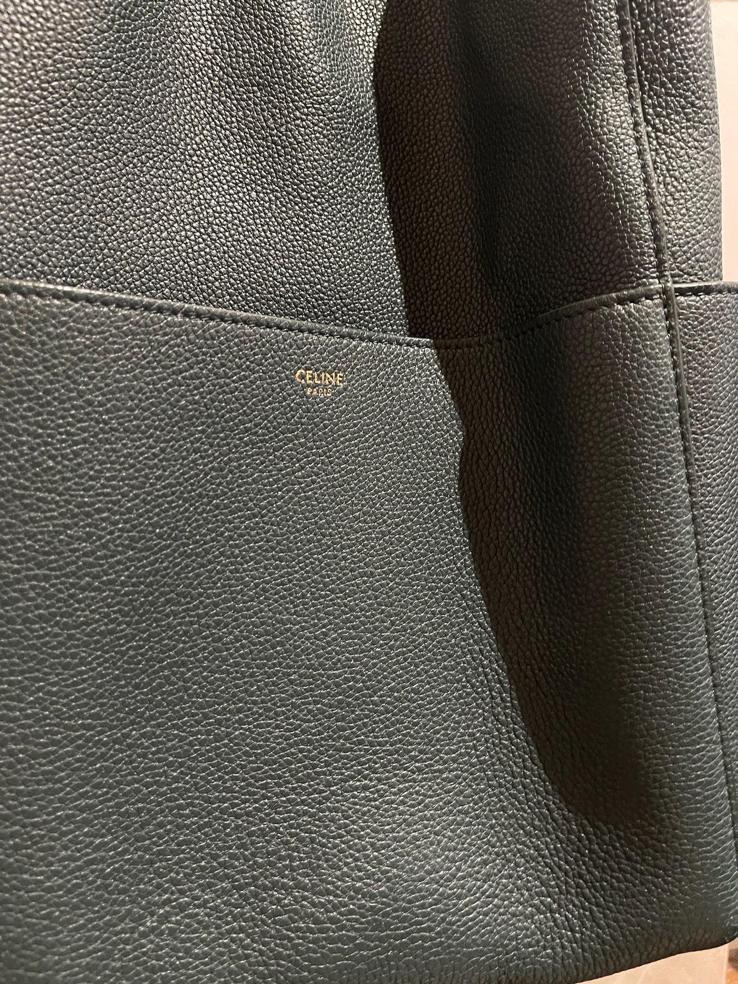 Sac Celine Seau sangle vert