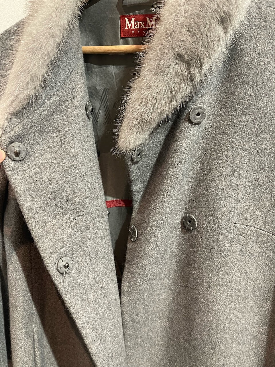 Manteau Max Mara gris T.38