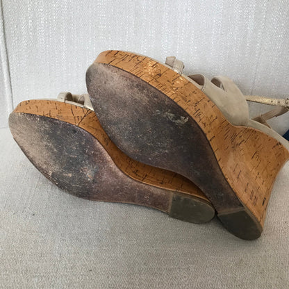 Sandales Dior compensées T.38,5