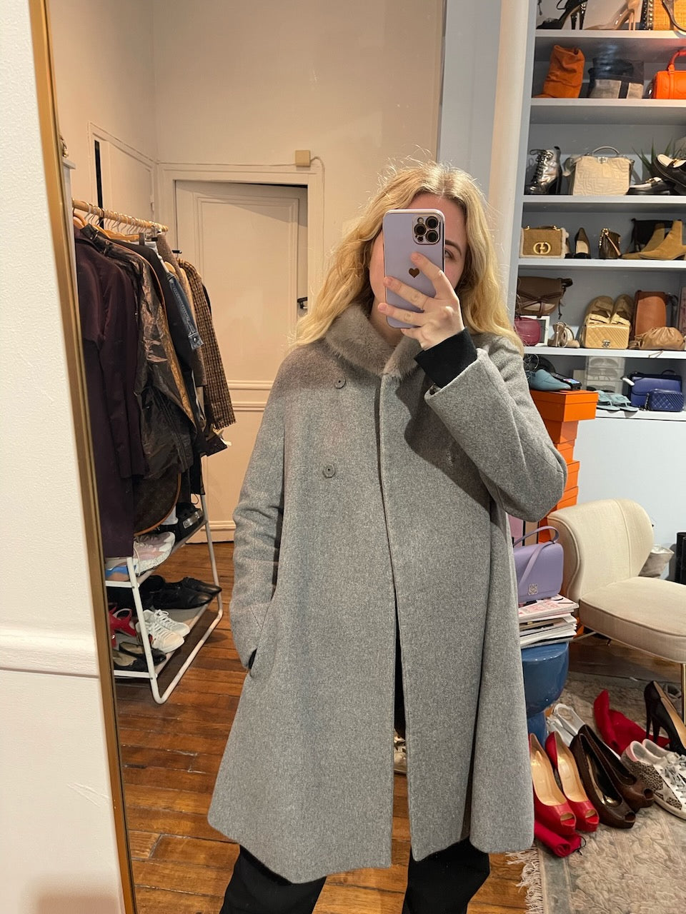 Manteau Max Mara gris T.38