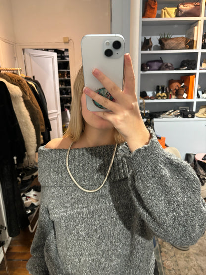 Collier Maison Margiela argent