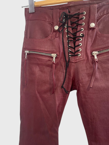 Pantalon Unravel Project bordeaux T.25