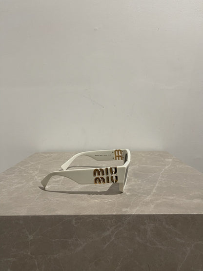 Lunettes Miu Miu blanches