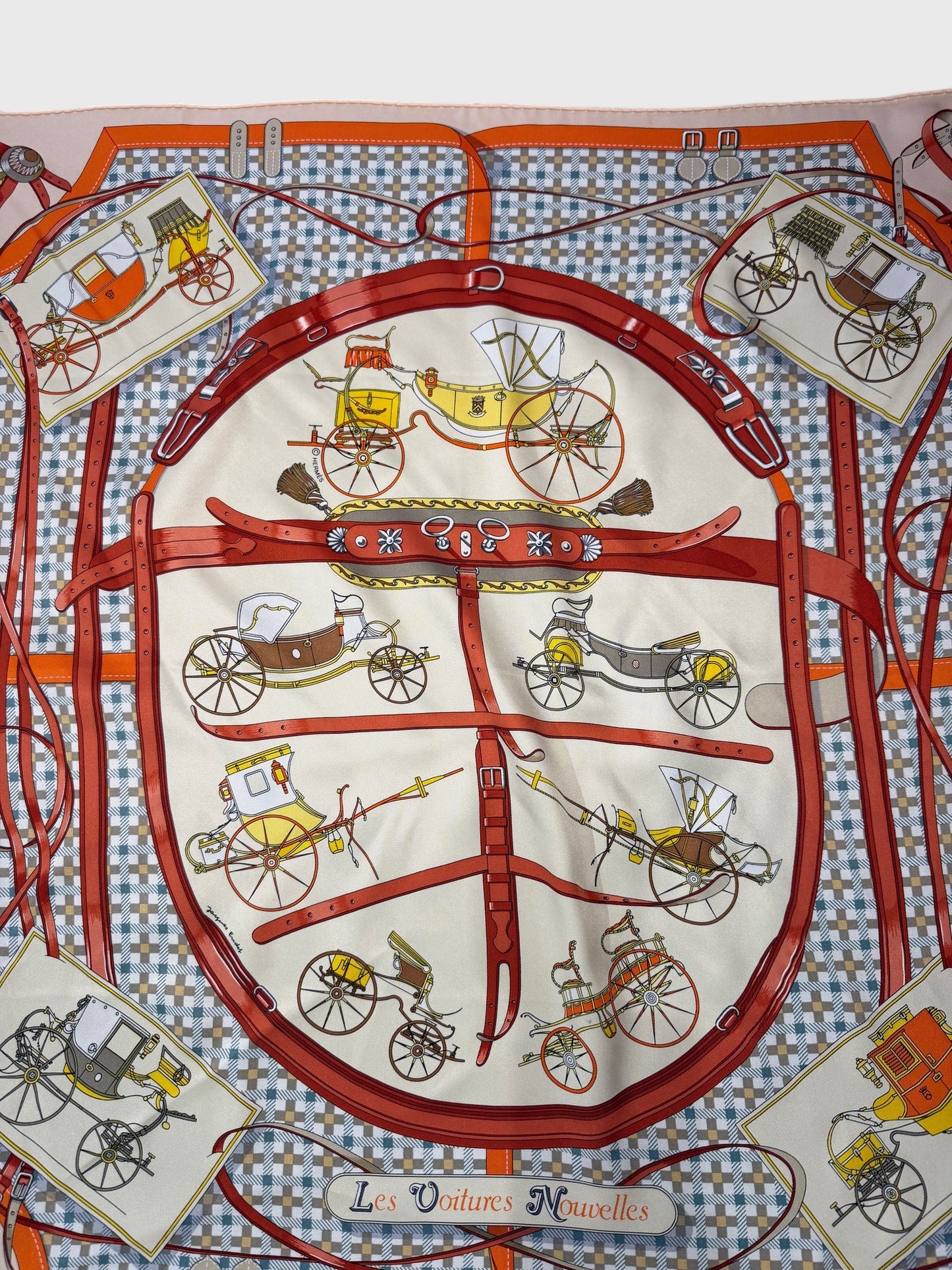 Foulard Hermès Les voitures nouvelles 70